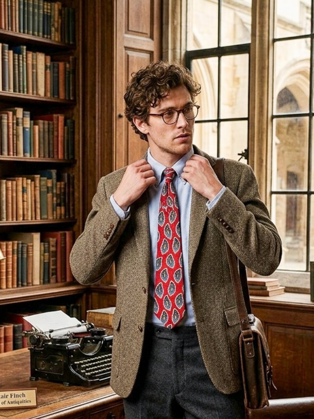 Vintage Villa Bugatti 100% Silk Paisley Medallion Tie